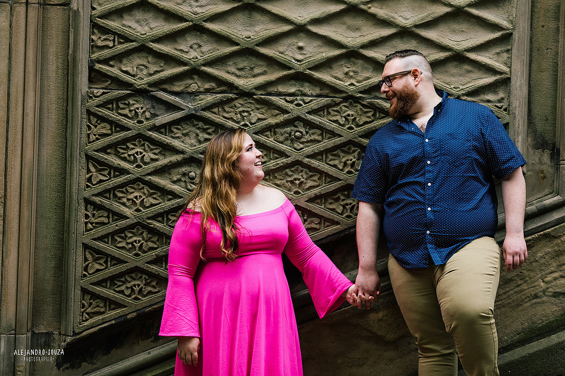 new york engagement session