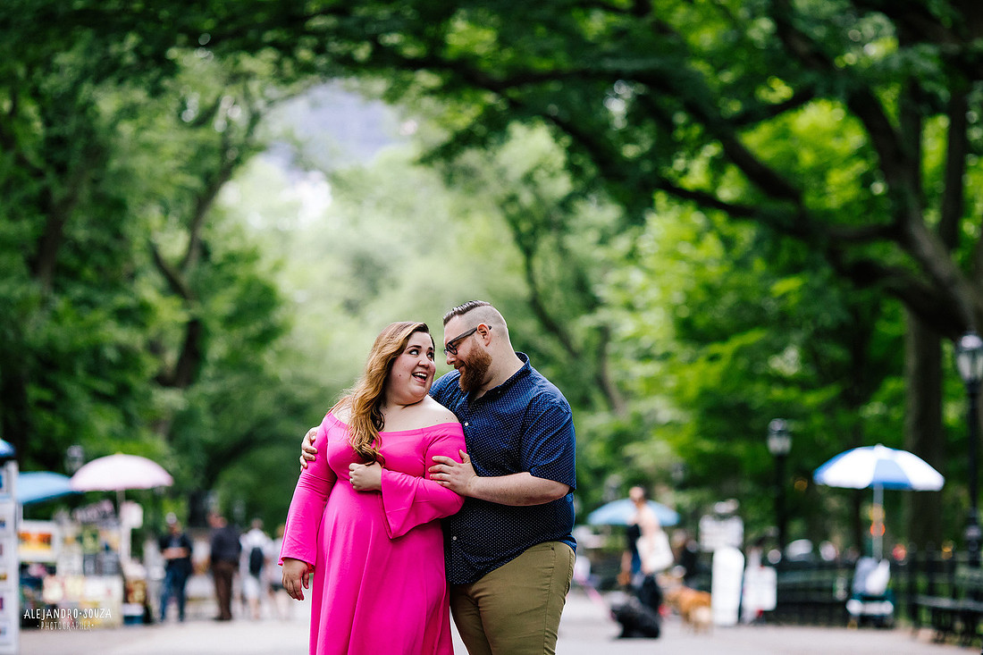 new york engagement session