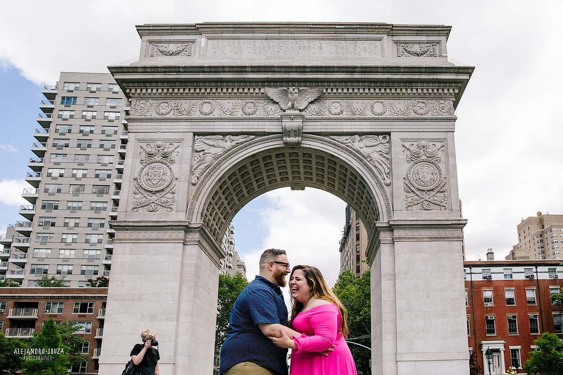 new york engagement session