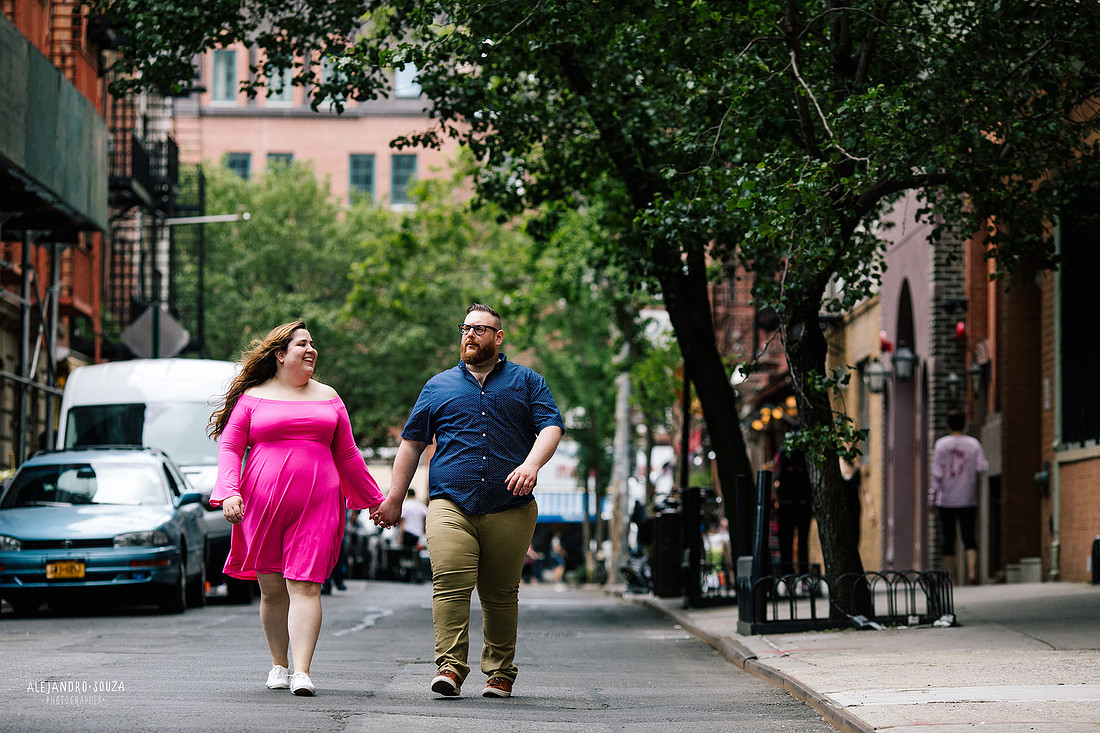new york engagement session