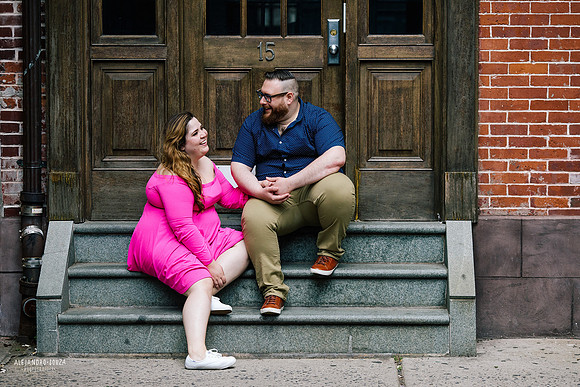 new york engagement session