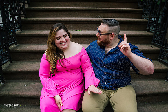 new york engagement session