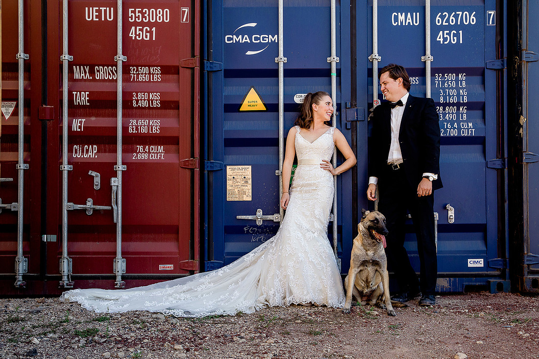 trash the dress en contenedores