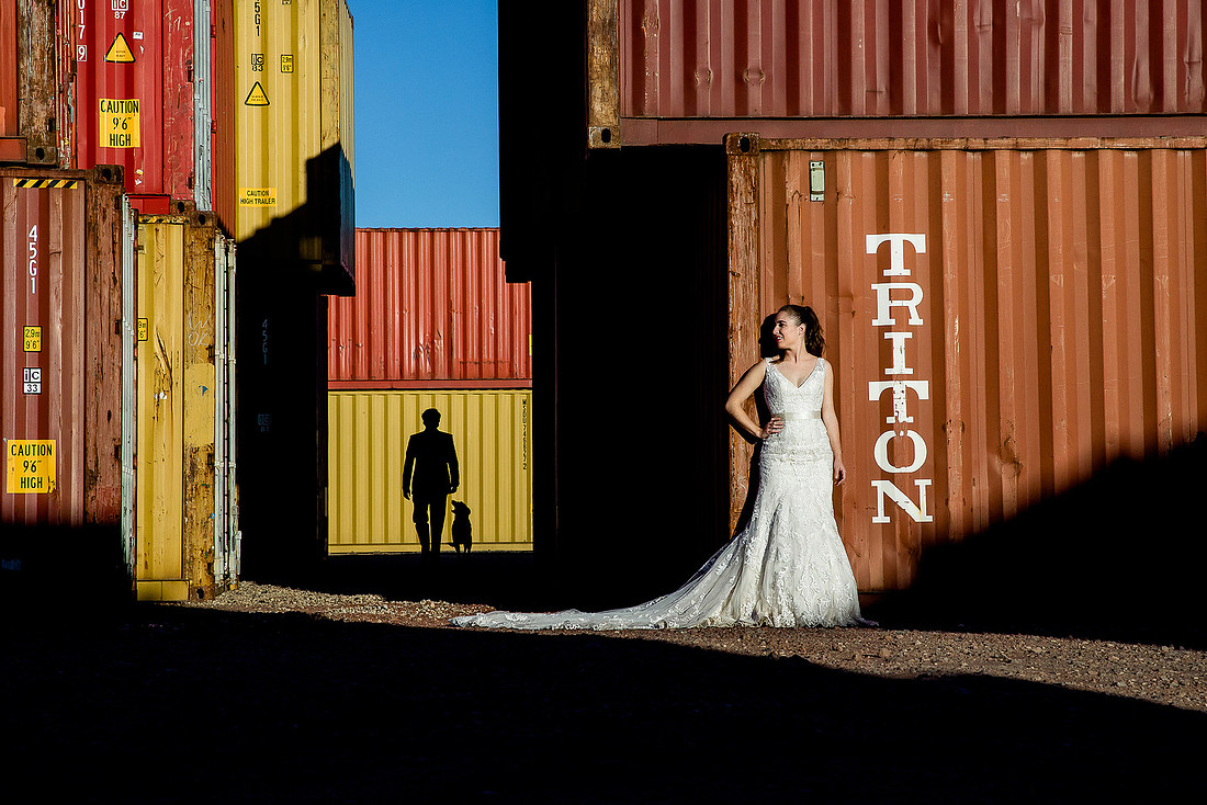 trash the dress en contenedores