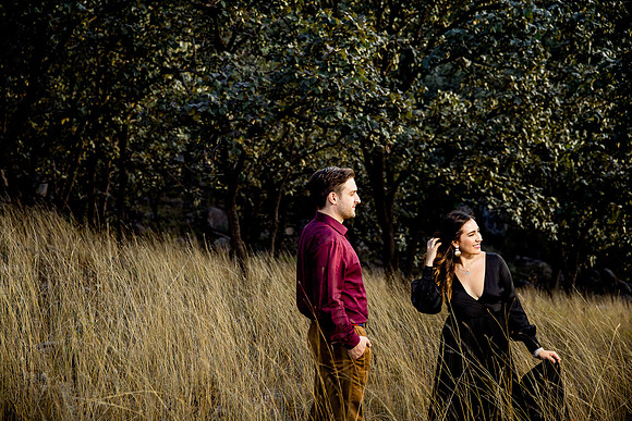 sesión de fotos en bosque
