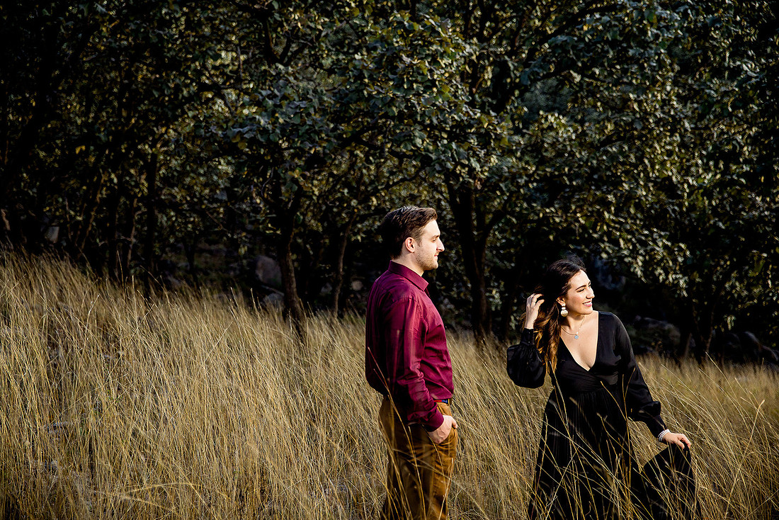sesión de fotos en bosque